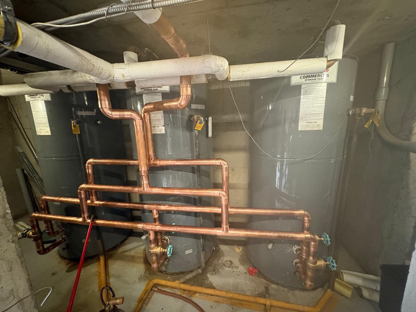 Copper re-pipe work by Leviathan Plumbing